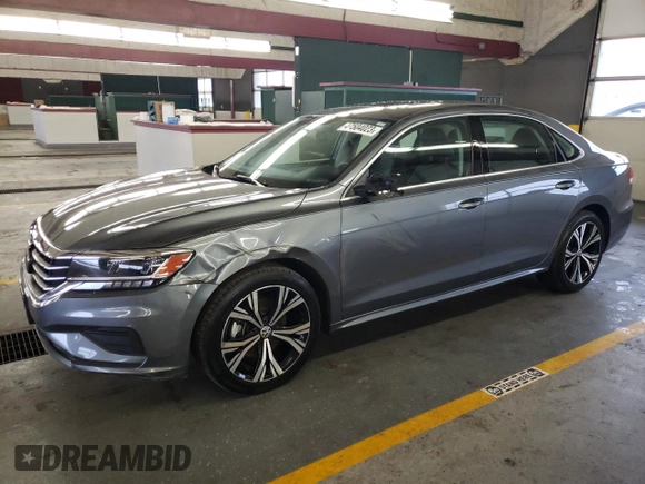 2021 Volkswagen Passat 2.0T SE with VIN 1VWSA7A38MC009036, listed as a Copart auction lot 47504023 with 34,803 mi miles. Bid and sale history available at carsss.com. Image 1.