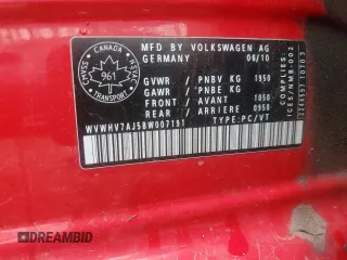 2011 Volkswagen GTI Autobahn z VIN WVWHV7AJ5BW007191, wystawiony jako Copart lot #56857015 z przebiegiem 262 297 mil mil oraz Szkoda całkowita • Salvage title. Historia ofert i sprzedaży dostępna na DreamBid. Obrazek 12.