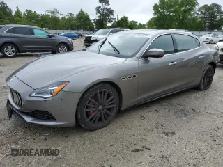 2019 Maserati Quattroporte S Q4 z VIN ZAM56YRA8K1308590, wystawiony jako Copart lot #54205364 z przebiegiem 34 911 mil mil oraz Szkoda całkowita • Salvage title. Historia ofert i sprzedaży dostępna na DreamBid. Obrazek 1.