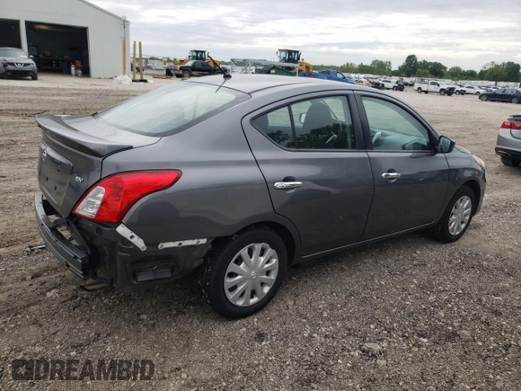 2017 Nissan Versa SV with VIN 3N1CN7AP7HL839843, listed as a Copart auction lot 58480605 with 101,910 mi miles and Salvage title. Bid and sale history available at DreamBid. Image 3.