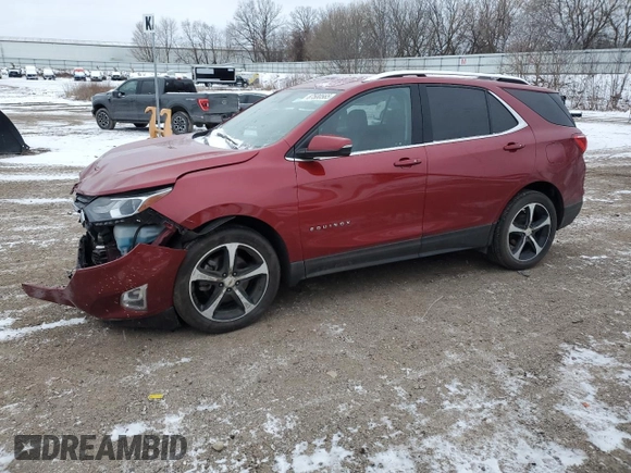 2019 Chevrolet Equinox LT with VIN 2GNAXLEX4K6206429, listed as a Copart auction lot 87500565 with 69,172 mi miles and Salvage Title. Bid and sale history available at DreamBid. Image 1.