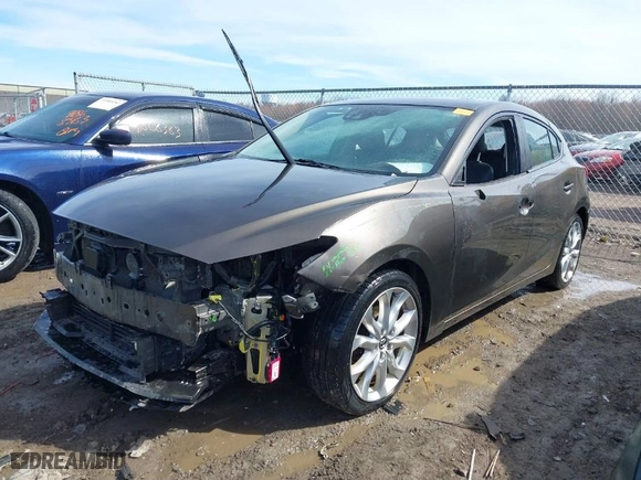 2014 Mazda Mazda3 s Grand Touring with VIN JM1BM1M39E1149581, listed as a IAAI auction lot 41813917 with NaN miles. Bid and sale history available at carsss.com. Image 2.