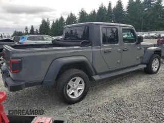2020 Jeep Gladiator Sport S с VIN 1C6HJTAG8LL134231, выставлен на аукционе Copart как лот 62577925 с пробегом 176 107 миль миль и Чистый • Clean title. История ставок и продаж доступна на DreamBid. Изображение 3.
