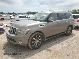 2013 Infiniti QX56 with VIN JN8AZ2NF3D9550754, listed as a Copart auction lot 54130675 with 202,669 mi miles and Salvage title. Bid and sale history available at DreamBid. Image 1.