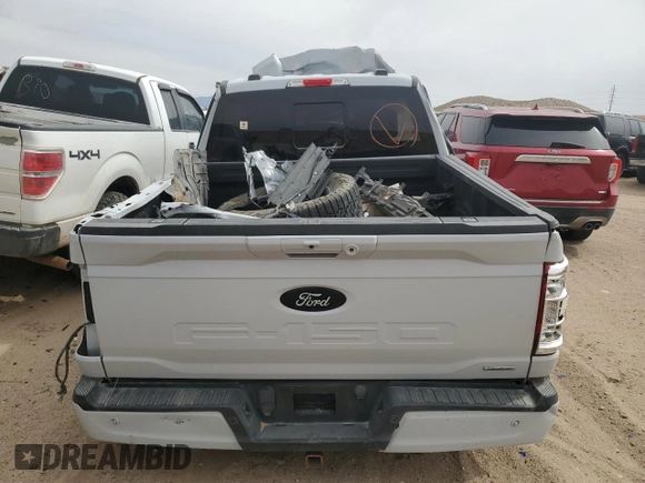2022 Ford F-150 XL with VIN 1FTFW1E89NKE52893, listed as a Copart auction lot 49920935 with 0 mi miles and Salvage Title. Bid and sale history available at carsss.com. Image 6.
