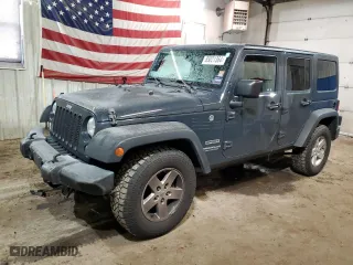 2017 Jeep Wrangler Unlimited Sport with VIN 1C4BJWDG8HL535698, listed as a Copart auction lot 85021364 with 143,105 mi miles and Salvage Title. Bid and sale history available at carsss.com. Image 1.