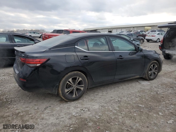 2021 Nissan Sentra SV with VIN 3N1AB8CV4MY263207, listed as a Copart auction lot 41477245 with 102,297 mi miles and Salvage Title. Bid and sale history available at carsss.com. Image 3.