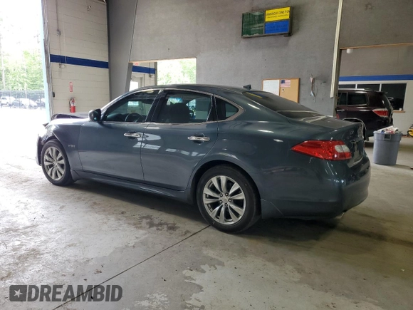 2012 Infiniti M Hybrid with VIN JN1EY1AP1CM910773, listed as a Copart auction lot 56379845 with 168,626 mi miles and Clean title. Bid and sale history available at DreamBid. Image 2.