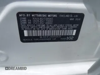 2017 Mitsubishi Mirage ES z VIN ML32F3FJ3HH000535, wystawiony jako IAAI lot #42279044 z przebiegiem 98 289 mil mil oraz . Historia ofert i sprzedaży dostępna na DreamBid. Obrazek 9.