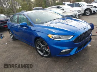 2017 Ford Fusion Sport with VIN 3FA6P0VP3HR256856, listed as a IAAI auction lot 41998564 with 106,932 mi miles. Bid and sale history available at carsss.com. Image 1.