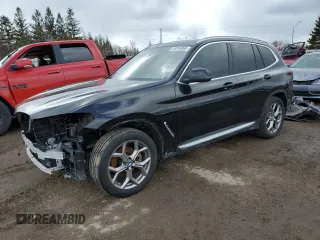 2022 BMW X3 xDrive30i with VIN 5UX53DP01N9L98122, listed as a Copart auction lot 50094865 with 33,452 mi miles and Salvage Title. Bid and sale history available at DreamBid. Image 1.