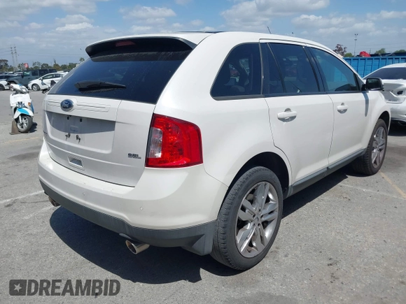 2013 Ford Edge SEL with VIN 2FMDK3JC8DBA90794, listed as a IAAI auction lot 41943042 with 100,858 mi miles. Bid and sale history available at carsss.com. Image 4.