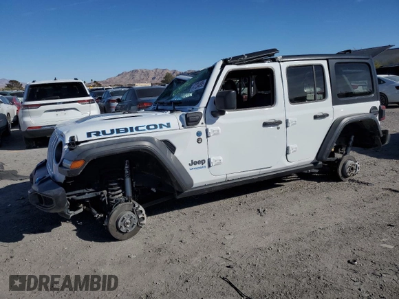 2022 Jeep Wrangler Unlimited Rubicon with VIN 1C4JJXR63NW206144, listed as a Copart auction lot 47234895 with 5,876 mi miles and Salvage title. Bid and sale history available at DreamBid. Image 1.