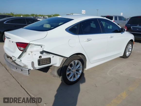 2015 Chrysler 200 C with VIN 1C3CCCCB0FN525031, listed as a IAAI auction lot 41998163 with 85,197 mi miles and . Bid and sale history available at DreamBid. Image 4.