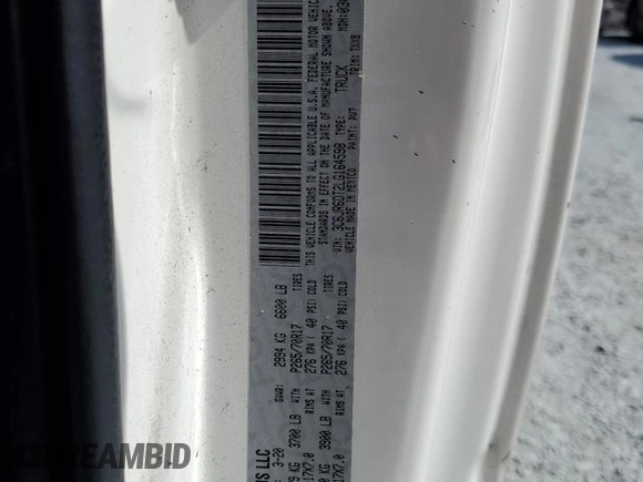 2020 Ram 1500 Tradesman z VIN 3C6JR6DT2LG164598, wystawiony jako Copart lot #53727815 z przebiegiem 141 335 mil mil oraz Czysty tytuł • Clean title. Historia ofert i sprzedaży dostępna na DreamBid. Obrazek 12.
