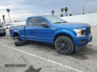 2018 Ford F-150 XL with VIN 1FTEX1CP9JKC83813, listed as a Copart auction lot 59342735 with 63,106 mi miles and Salvage title. Bid and sale history available at DreamBid. Image 4.