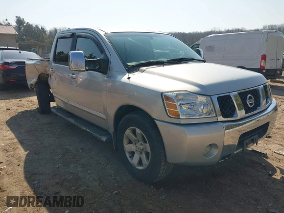 2004 Nissan Titan LE z VIN 1N6AA07B44N573319, wystawiony jako IAAI lot #42004100 z przebiegiem 196 357 mil mil oraz . Historia ofert i sprzedaży dostępna na DreamBid. Obrazek 1.