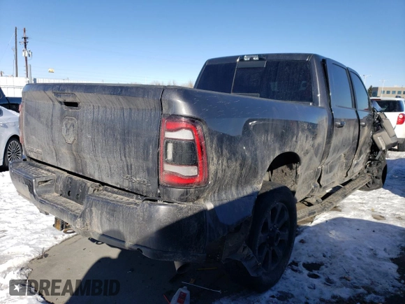 2023 Ram 2500 Laramie with VIN 3C6UR5FLXPG647136, listed as a Copart auction lot 41871595 with 35,213 mi miles and Salvage Title. Bid and sale history available at carsss.com. Image 3.