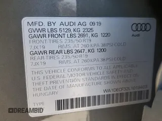2020 Audi Q3 S line Premium with VIN WA1DECF32L1018403, listed as a Copart auction lot 49996235 with 141,608 mi miles and Clean Title. Bid and sale history available at carsss.com. Image 13.