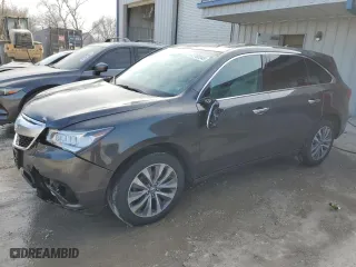2014 Acura MDX Tech Pkg with VIN 5FRYD4H4XEB004151, listed as a Copart auction lot 47760945 with 117,025 mi miles and Salvage Title. Bid and sale history available at carsss.com. Image 1.