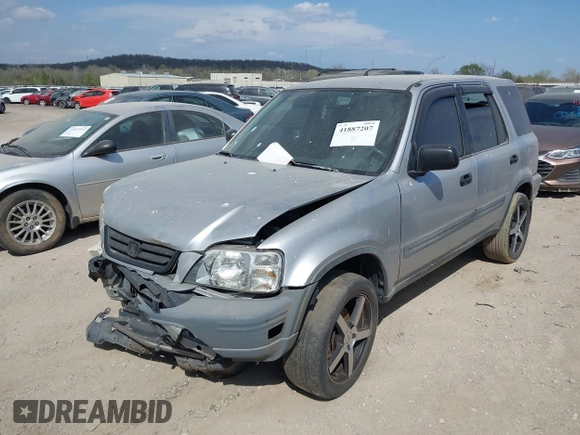 2000 Honda CR-V LX with VIN JHLRD2844YC005326, listed as a IAAI auction lot 41887207 with 203,912 mi miles. Bid and sale history available at carsss.com. Image 2.