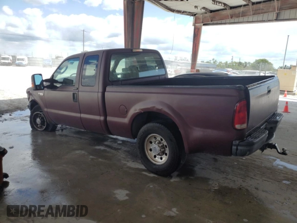 2004 Ford F-250 XL with VIN 1FTNX20L34EA06312, listed as a Copart auction lot 53779295 with 315,600 mi miles and Salvage title. Bid and sale history available at DreamBid. Image 2.