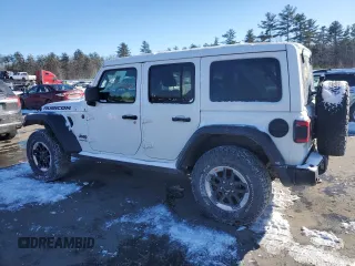 2021 Jeep Wrangler Unlimited Rubicon with VIN 1C4HJXFGXMW728148, listed as a Copart auction lot 45118085 with 97,754 mi miles and Salvage Title. Bid and sale history available at carsss.com. Image 2.