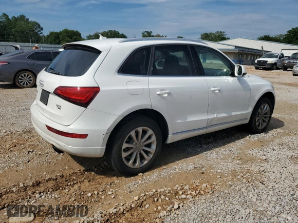 2014 Audi Q5 Premium Plus with VIN WA1LFAFP5EA101925, listed as a Copart auction lot 58351255 with 107,126 mi miles and Salvage title. Bid and sale history available at DreamBid. Image 3.