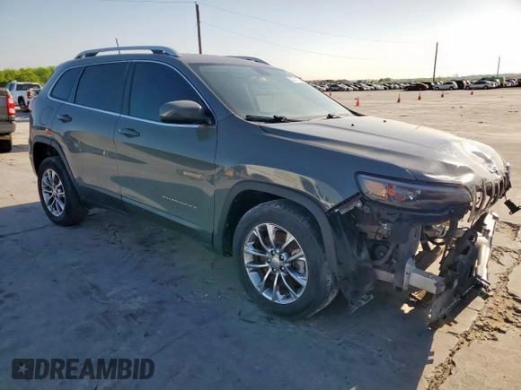 2020 Jeep Cherokee Latitude Plus with VIN 1C4PJLLB3LD577645, listed as a Copart auction lot 52131195 with 38,340 mi miles and Salvage Title. Bid and sale history available at carsss.com. Image 4.