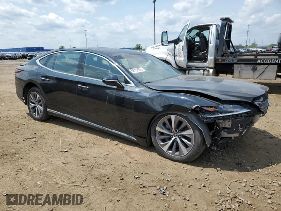 2019 Lexus LS 500 with VIN JTHC51FF2K5006080, listed as a Copart auction lot 59752395 with 21,085 mi miles and Clean title. Bid and sale history available at DreamBid. Image 4.