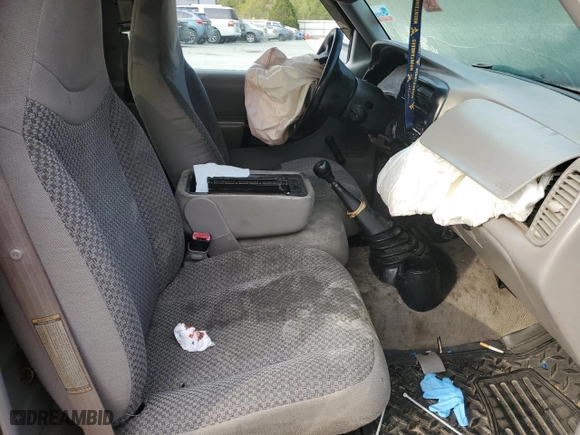 1998 Ford Ranger XL with VIN 1FTYR10C9WUC43557, listed as a Copart auction lot 71393634 with 0 mi miles and Salvage Title. Bid and sale history available at carsss.com. Image 7.