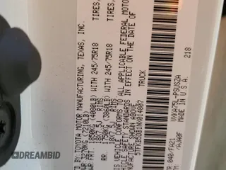 2022 Toyota Tundra SR with VIN 5TFKB5DB1NX014807, listed as a Copart auction lot 61888704 with 48,584 mi miles and Salvage title. Bid and sale history available at DreamBid. Image 12.
