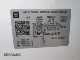 2019 GMC Sierra 1500 Limited with VIN 2GTR1LEC1K1225253, listed as a Copart auction lot 43556555 with 280,870 mi miles and Salvage Title. Bid and sale history available at carsss.com. Image 12.