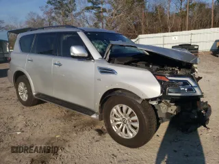 2021 Nissan Armada SV with VIN JN8AY2AD2M9661061, listed as a Copart auction lot 43980655 with 71,041 mi miles and Salvage Title. Bid and sale history available at carsss.com. Image 4.