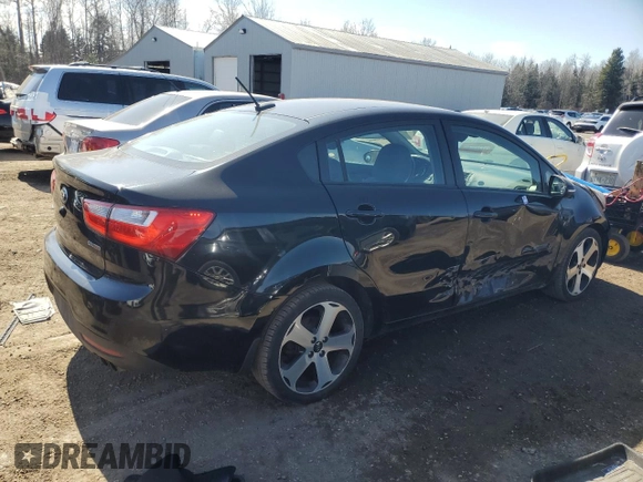 2015 Kia Rio EX with VIN KNADN4A33F6501650, listed as a Copart auction lot 49831145 with 210,007 mi miles and Salvage Title. Bid and sale history available at carsss.com. Image 3.