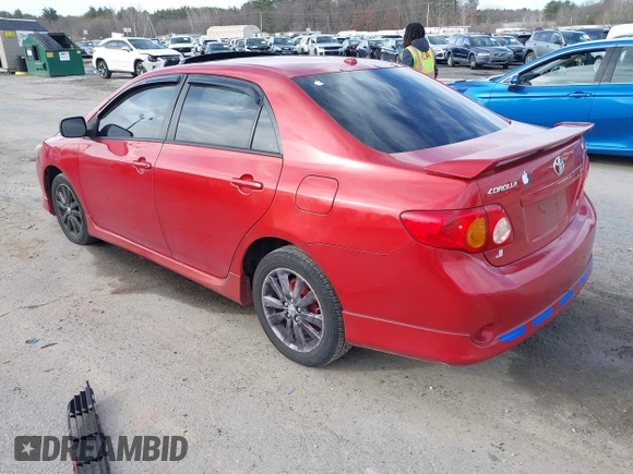 2009 Toyota Corolla with VIN 2T1BU40E89C009936, listed as a IAAI auction lot 41826017 with 217,146 mi miles. Bid and sale history available at carsss.com. Image 3.
