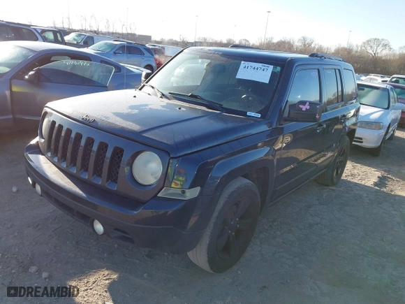 2014 Jeep Patriot Sport with VIN 1C4NJPBA9ED752653, listed as a IAAI auction lot 41744747 with 1 mi miles. Bid and sale history available at carsss.com. Image 2.
