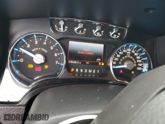 2011 Ford F-150 Lariat with VIN 1FTFW1E67BFA12349, listed as a Copart auction lot 44407295 with 178,436 mi miles and Salvage Title. Bid and sale history available at carsss.com. Image 9.