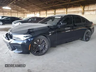 2020 BMW M5 Competition with VIN WBSJF0C0XLCE57010, listed as a Copart auction lot 82445164 with 0 mi miles and Salvage Title. Bid and sale history available at carsss.com. Image 1.