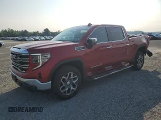 2024 GMC Sierra 1500 SLT with VIN 3GTUUDEDXRG122964, listed as a Copart auction lot 59374305 with 20,836 mi miles and Salvage title. Bid and sale history available at DreamBid. Image 1.