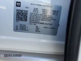 2024 Buick Enclave Premium with VIN 5GAERCKW8RJ117347, listed as a Copart auction lot 87405814 with Not Provided miles and Salvage Title. Bid and sale history available at carsss.com. Image 14.