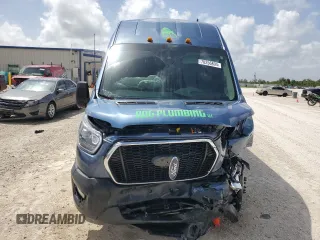 2023 Ford Transit with VIN 1FTRS4XG4PKA49535, listed as a Copart auction lot 70256894 with 21,740 mi miles and Salvage Title. Bid and sale history available at carsss.com. Image 5.