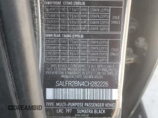 2012 Land Rover LR2 HSE with VIN SALFR2BN4CH282226, listed as a Copart auction lot 60675145 with Not provided miles and Salvage title. Bid and sale history available at DreamBid. Image 13.