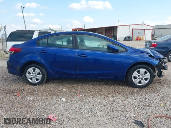 2018 Kia Forte LX with VIN 3KPFK4A7XJE182368, listed as a IAAI auction lot 41687402 with 100,638 mi miles. Bid and sale history available at carsss.com. Image 13.