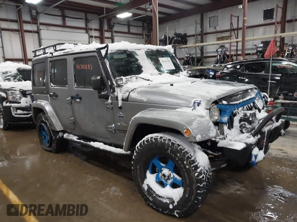 2013 Jeep Wrangler Unlimited Sport z VIN 1C4BJWDG3DL628784, wystawiony jako IAAI lot #41311183 z przebiegiem 125 118 mil mil oraz . Historia ofert i sprzedaży dostępna na DreamBid. Obrazek 1.