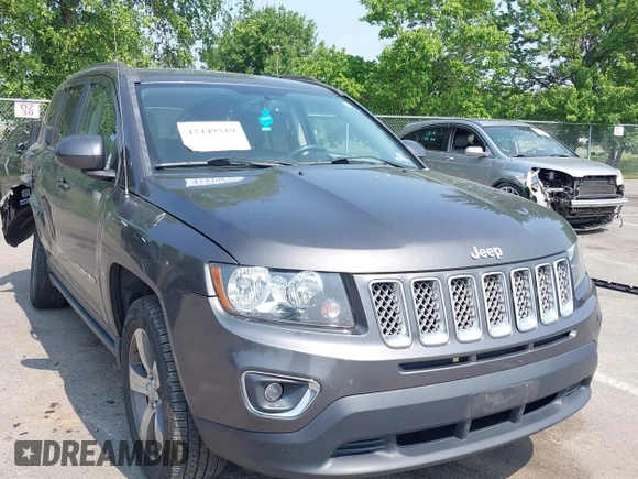 2017 Jeep Compass Latitude with VIN 1C4NJDEB4HD114026, listed as a IAAI auction lot 42449519 with 97,877 mi miles and . Bid and sale history available at DreamBid. Image 1.