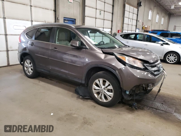 2012 Honda CR-V EX-L with VIN 5J6RM4H70CL011954, listed as a Copart auction lot 53962325 with 188,094 mi miles and Salvage Title. Bid and sale history available at carsss.com. Image 4.