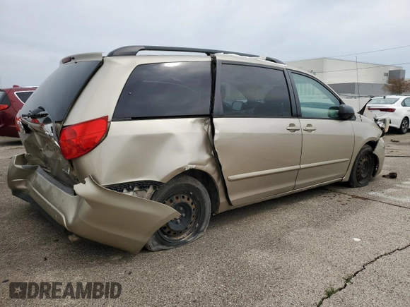 2007 Toyota Sienna CE with VIN 5TDZK23C77S026167, listed as a Copart auction lot 53022725 with 237,966 mi miles and Salvage Title. Bid and sale history available at DreamBid. Image 3.