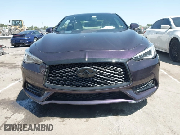 2018 Infiniti Q60 Luxe with VIN JN1EV7EK7JM340821, listed as a IAAI auction lot 42139185 with 59,407 mi miles and . Bid and sale history available at DreamBid. Image 12.