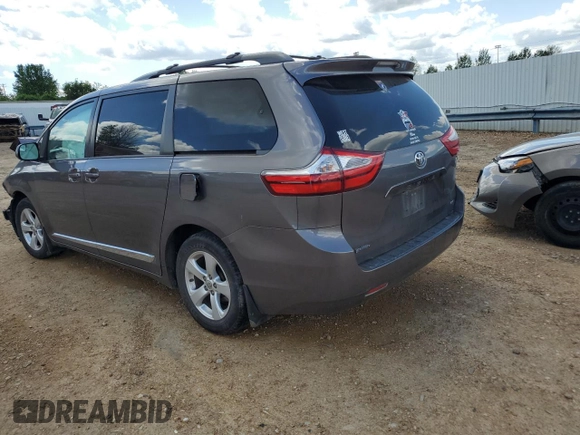 2017 Toyota Sienna LE Auto Access Seat with VIN 5TDKZ3DC1HS804935, listed as a Copart auction lot 54327274 with 0 mi miles and Salvage Title. Bid and sale history available at carsss.com. Image 2.